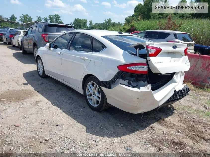 3FA6P0HD9ER295951 2014 Ford Fusion Se