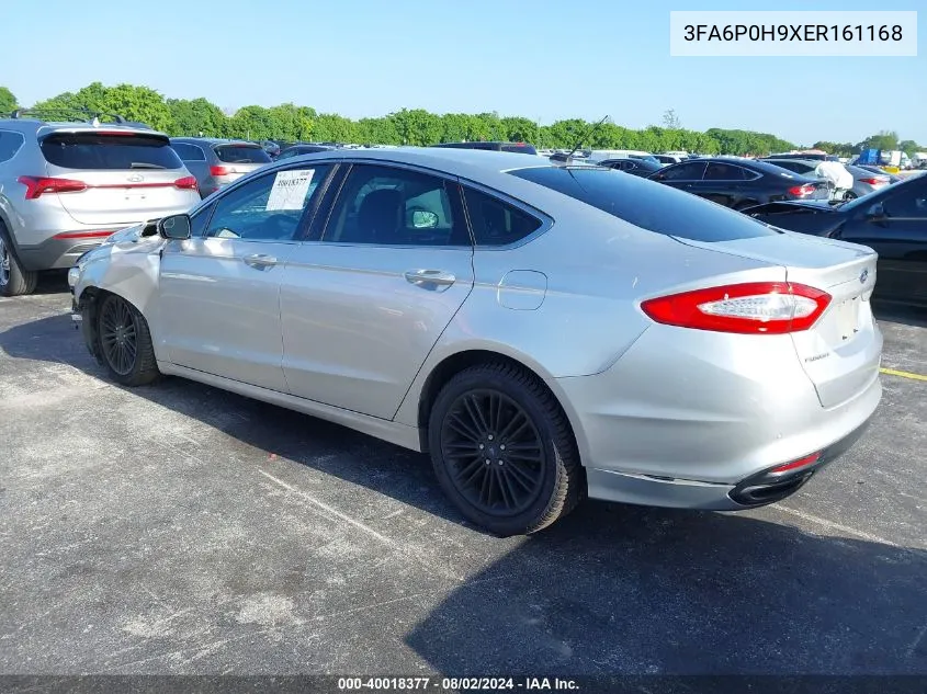 2014 Ford Fusion Se VIN: 3FA6P0H9XER161168 Lot: 40018377