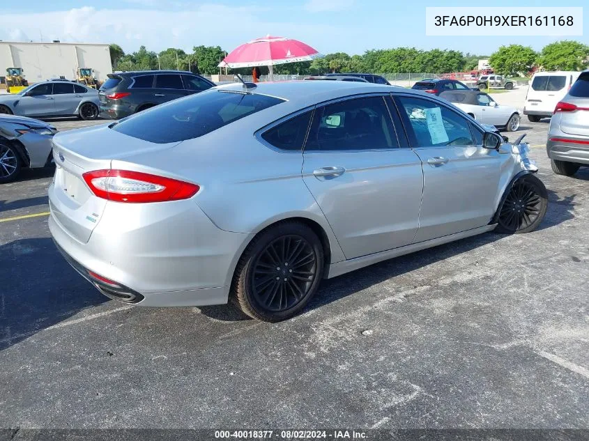 2014 Ford Fusion Se VIN: 3FA6P0H9XER161168 Lot: 40018377