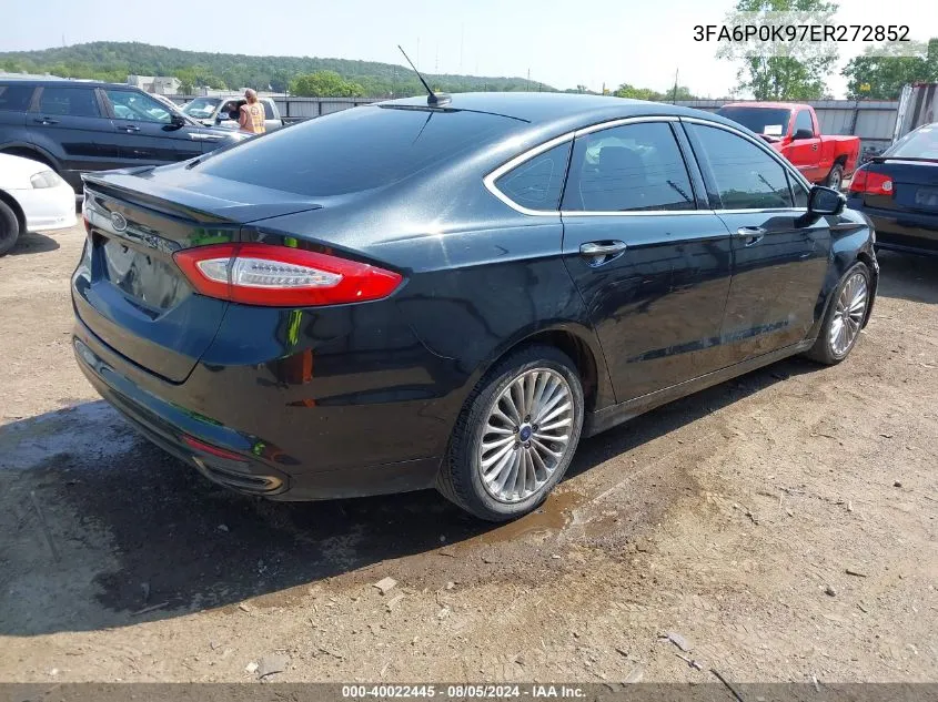 3FA6P0K97ER272852 2014 Ford Fusion Titanium