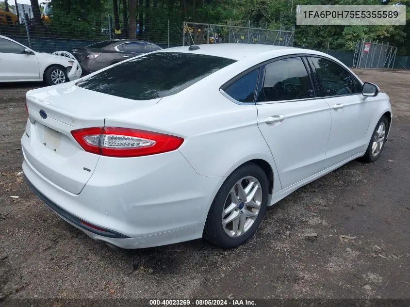 2014 Ford Fusion Se VIN: 1FA6P0H75E5355589 Lot: 40023269