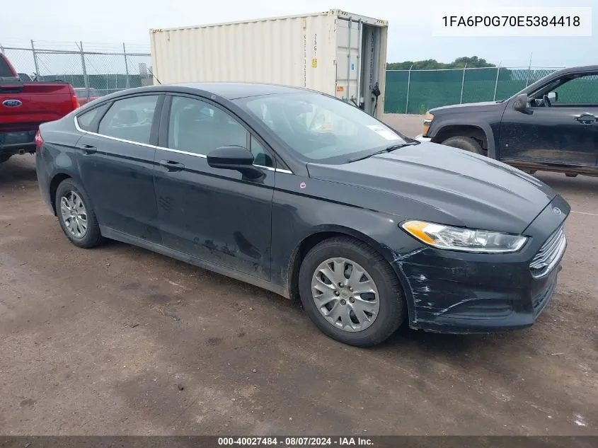 1FA6P0G70E5384418 2014 Ford Fusion S