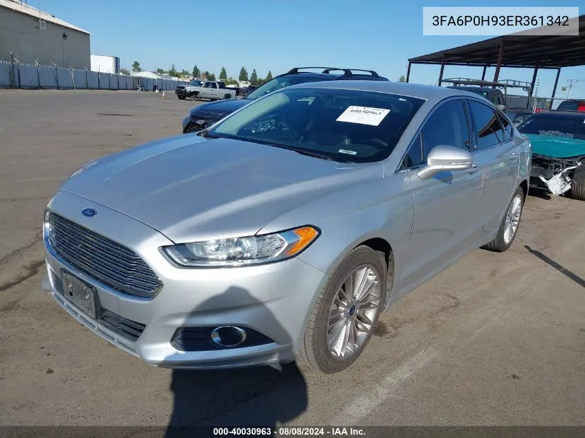 3FA6P0H93ER361342 2014 Ford Fusion Se