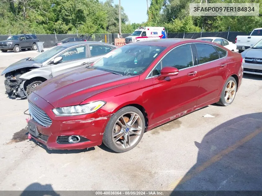 3FA6P0D97ER184834 2014 Ford Fusion Titanium