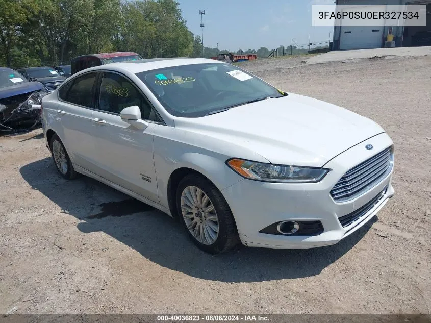 2014 Ford Fusion Energi Titanium VIN: 3FA6P0SU0ER327534 Lot: 40036823