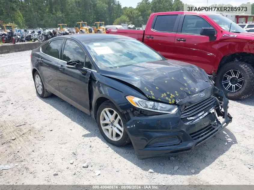 2014 Ford Fusion Se VIN: 3FA6P0H7XER285973 Lot: 40048874