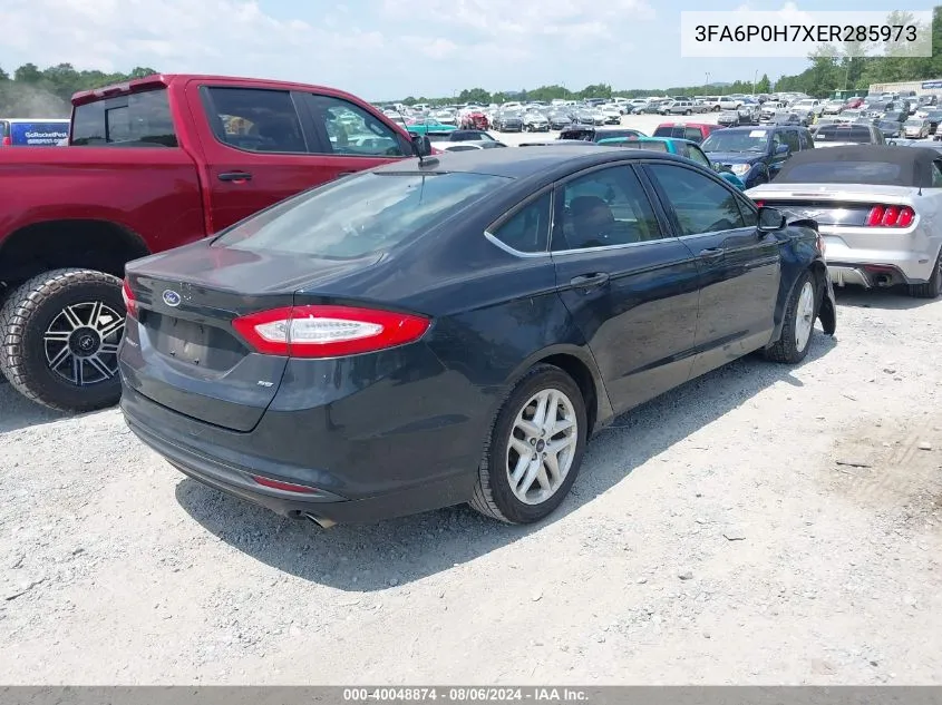 3FA6P0H7XER285973 2014 Ford Fusion Se