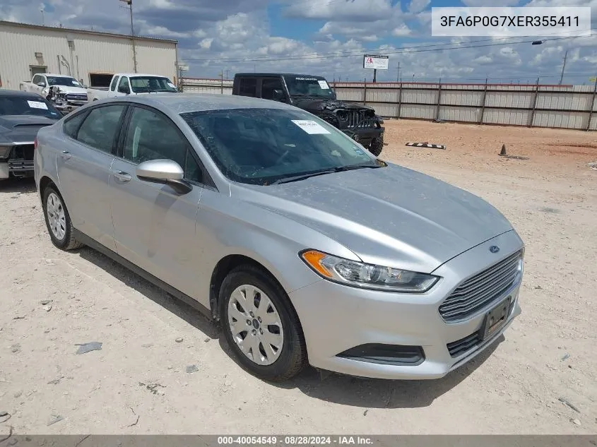 3FA6P0G7XER355411 2014 Ford Fusion S