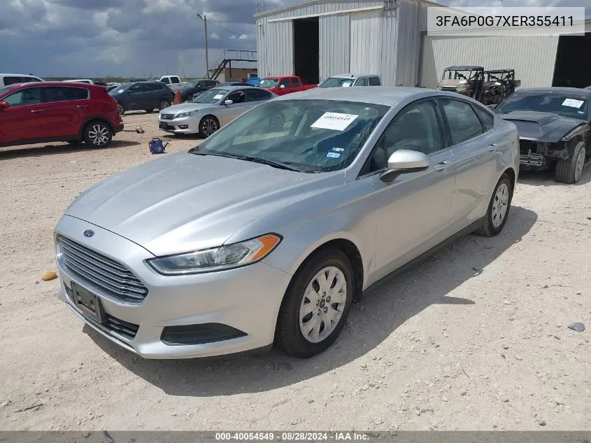 3FA6P0G7XER355411 2014 Ford Fusion S