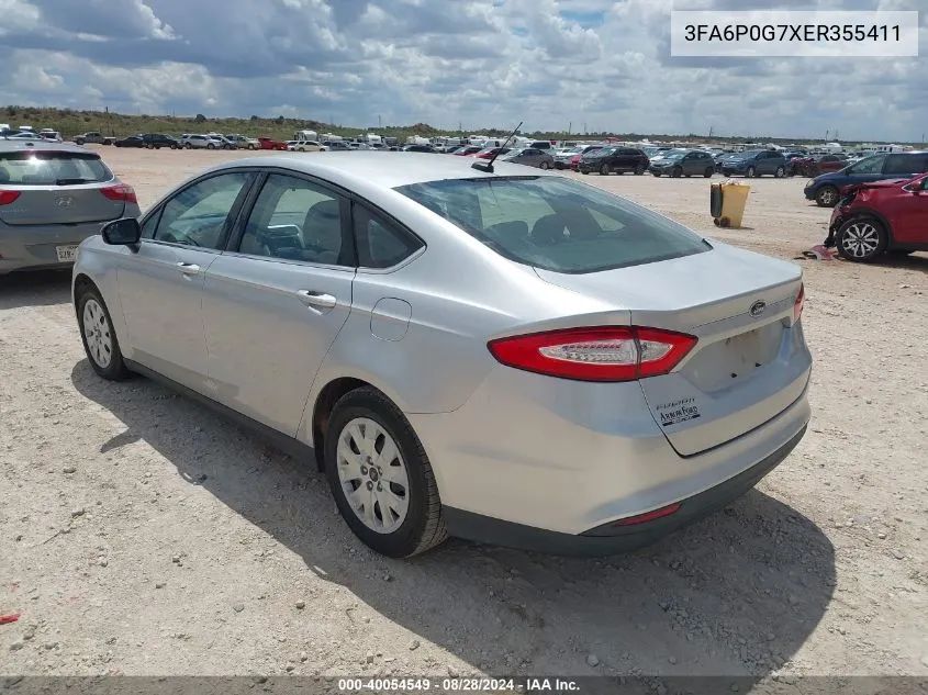 3FA6P0G7XER355411 2014 Ford Fusion S