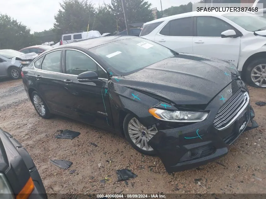 3FA6P0LU7ER387468 2014 Ford Fusion Hybrid Se