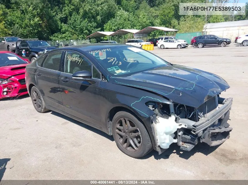 2014 Ford Fusion Se VIN: 1FA6P0H77E5389503 Lot: 40061441