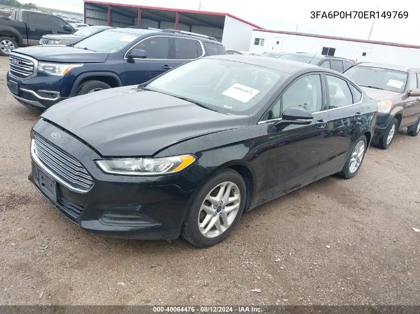 3FA6P0H70ER149769 2014 Ford Fusion Se