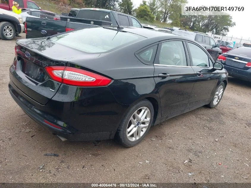 3FA6P0H70ER149769 2014 Ford Fusion Se