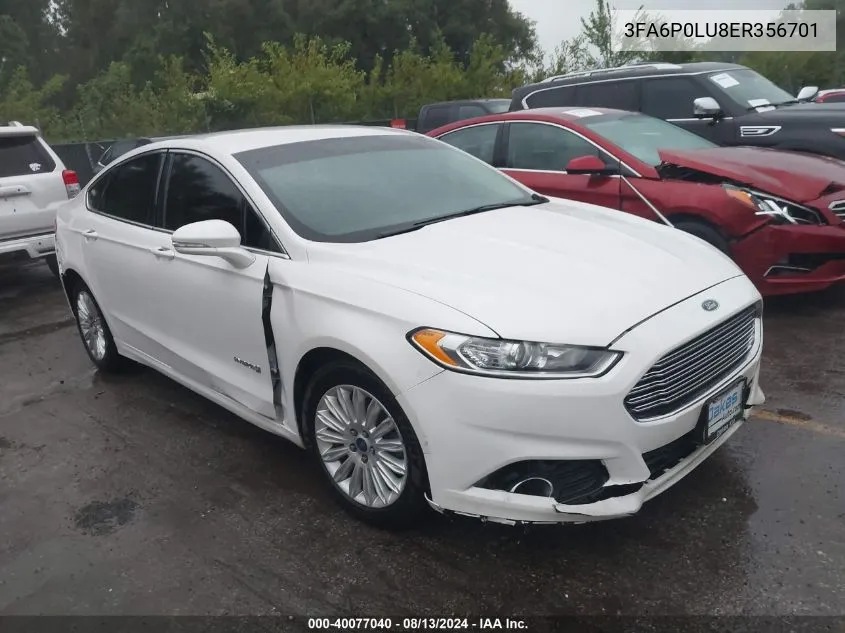 3FA6P0LU8ER356701 2014 Ford Fusion Hybrid Se