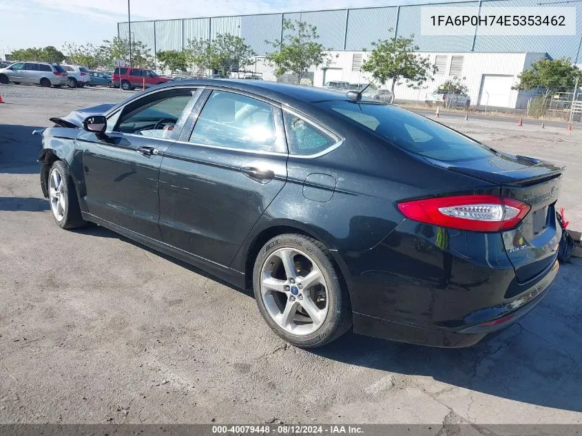 2014 Ford Fusion Se VIN: 1FA6P0H74E5353462 Lot: 40079448