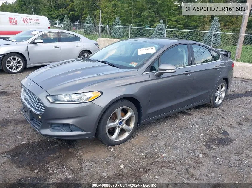 3FA6P0HD7ER161603 2014 Ford Fusion Se