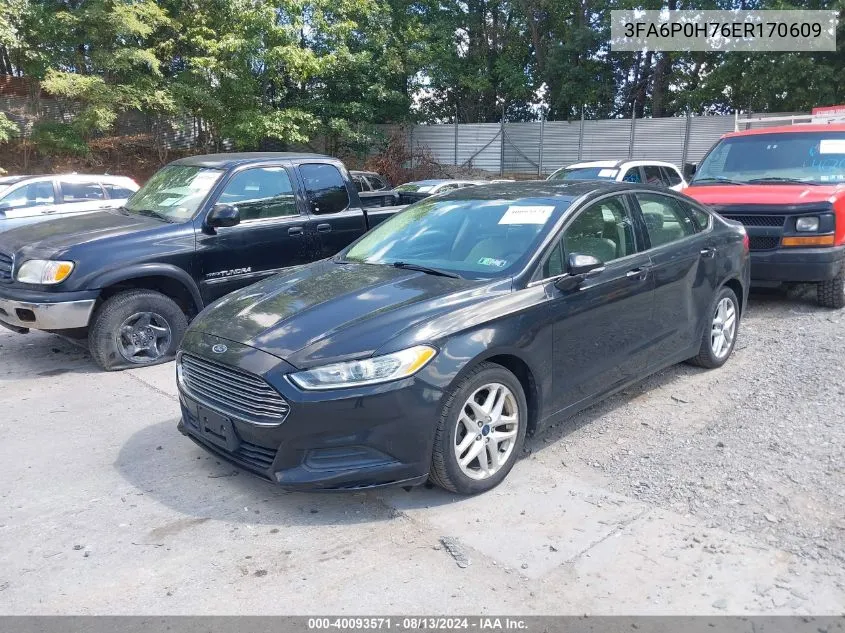 3FA6P0H76ER170609 2014 Ford Fusion Se