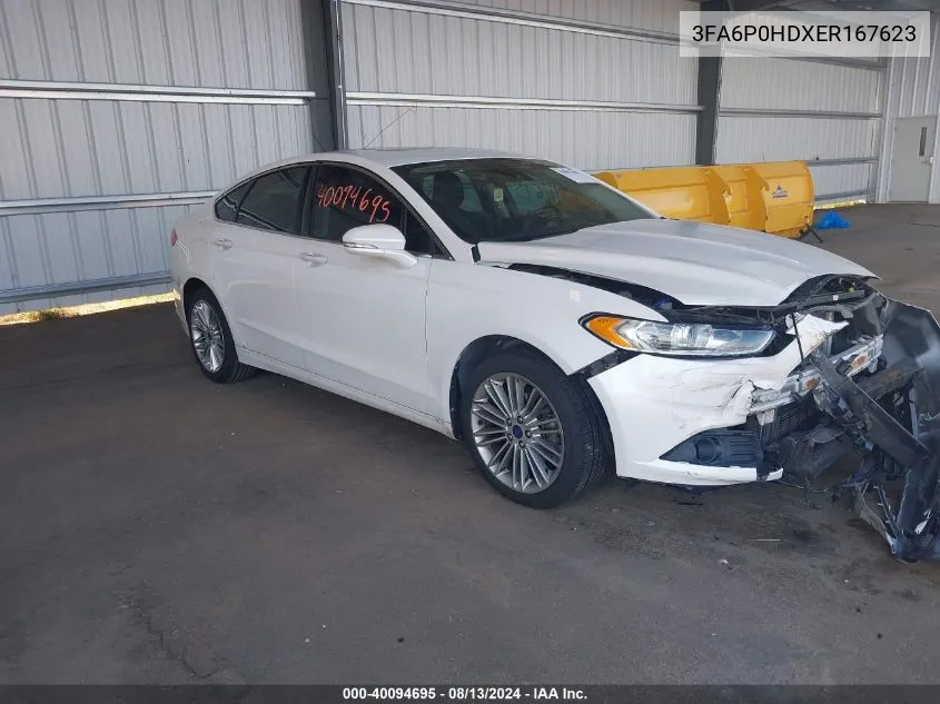 3FA6P0HDXER167623 2014 Ford Fusion Se