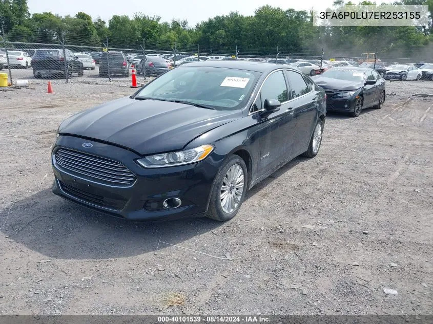 2014 Ford Fusion Hybrid Se VIN: 3FA6P0LU7ER253155 Lot: 40101539