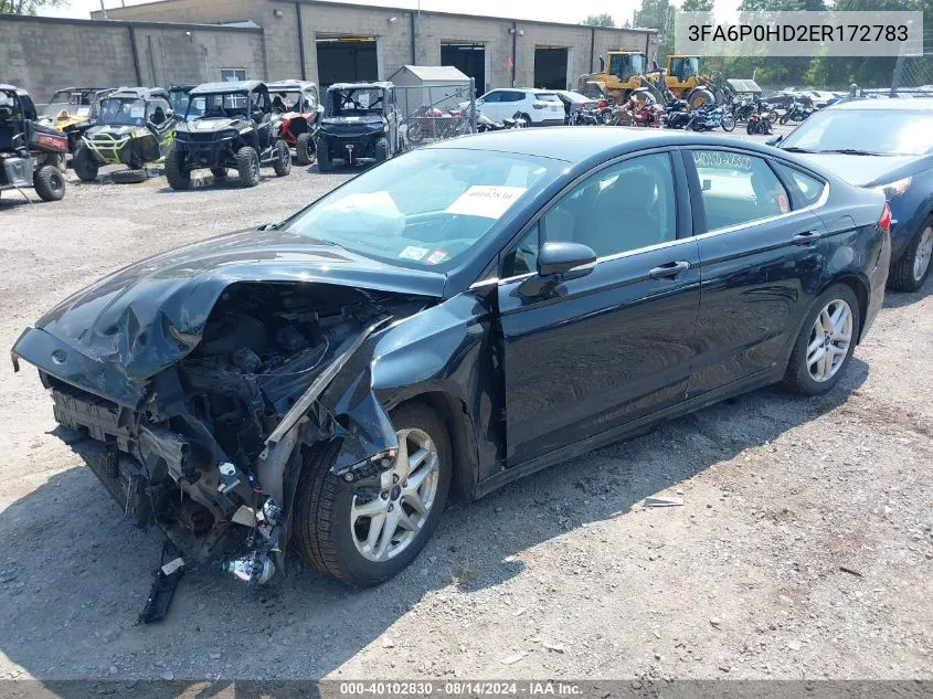 3FA6P0HD2ER172783 2014 Ford Fusion Se