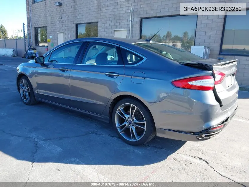 3FA6P0K93ER393250 2014 Ford Fusion Titanium