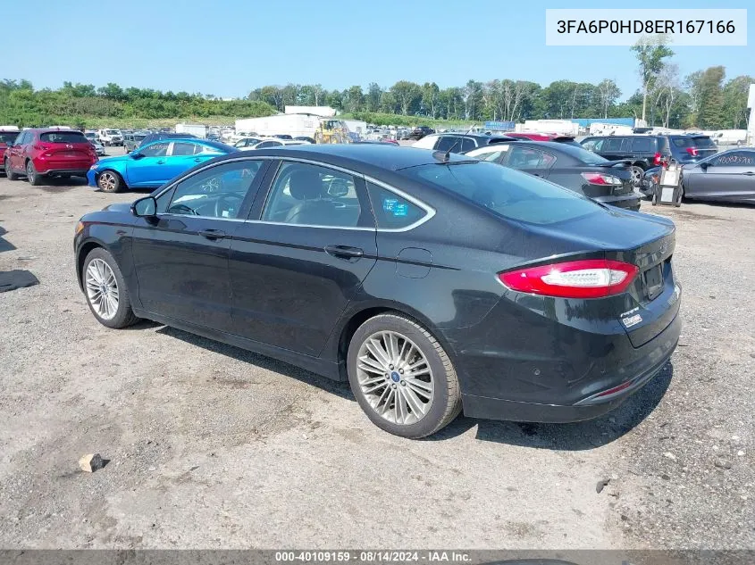 3FA6P0HD8ER167166 2014 Ford Fusion Se