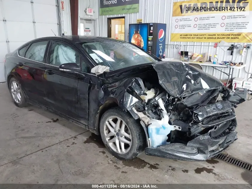 3FA6P0HD5ER142192 2014 Ford Fusion Se