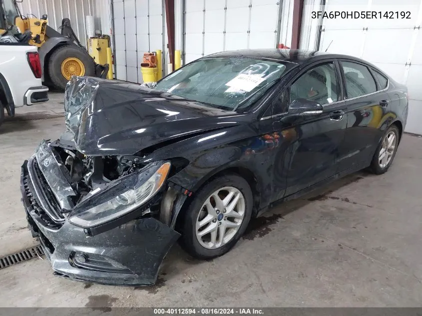 3FA6P0HD5ER142192 2014 Ford Fusion Se