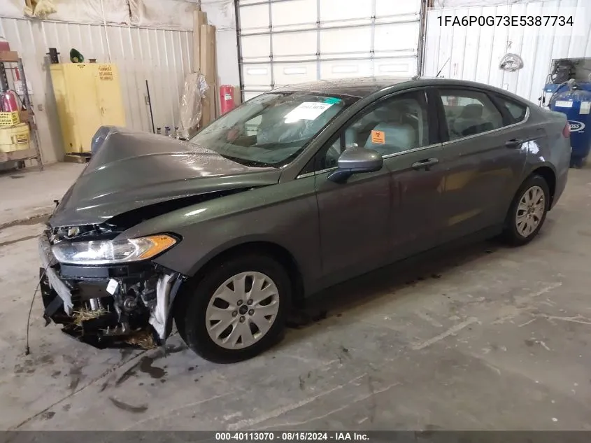 2014 Ford Fusion S VIN: 1FA6P0G73E5387734 Lot: 40113070