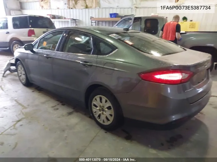 2014 Ford Fusion S VIN: 1FA6P0G73E5387734 Lot: 40113070