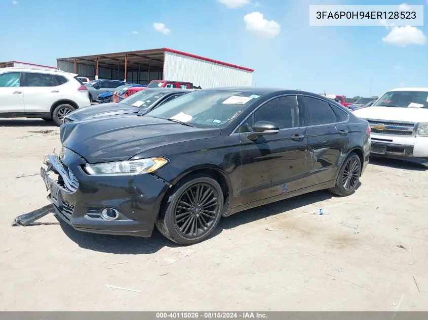 3FA6P0H94ER128523 2014 Ford Fusion Se