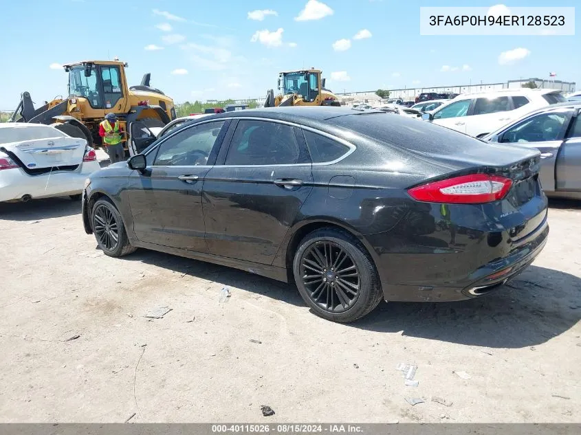 2014 Ford Fusion Se VIN: 3FA6P0H94ER128523 Lot: 40115026