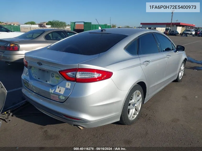 1FA6P0H72E5400973 2014 Ford Fusion Se