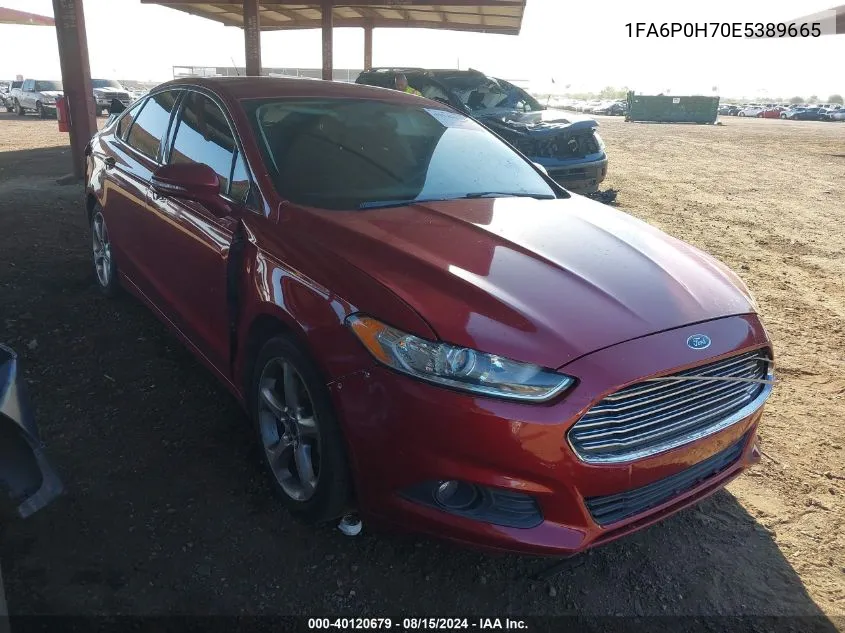 1FA6P0H70E5389665 2014 Ford Fusion Se