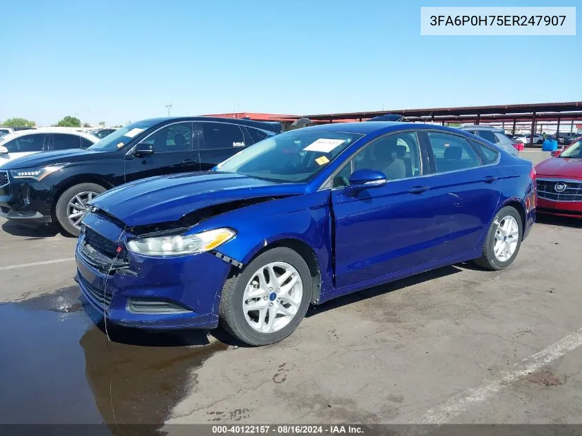 3FA6P0H75ER247907 2014 Ford Fusion Se