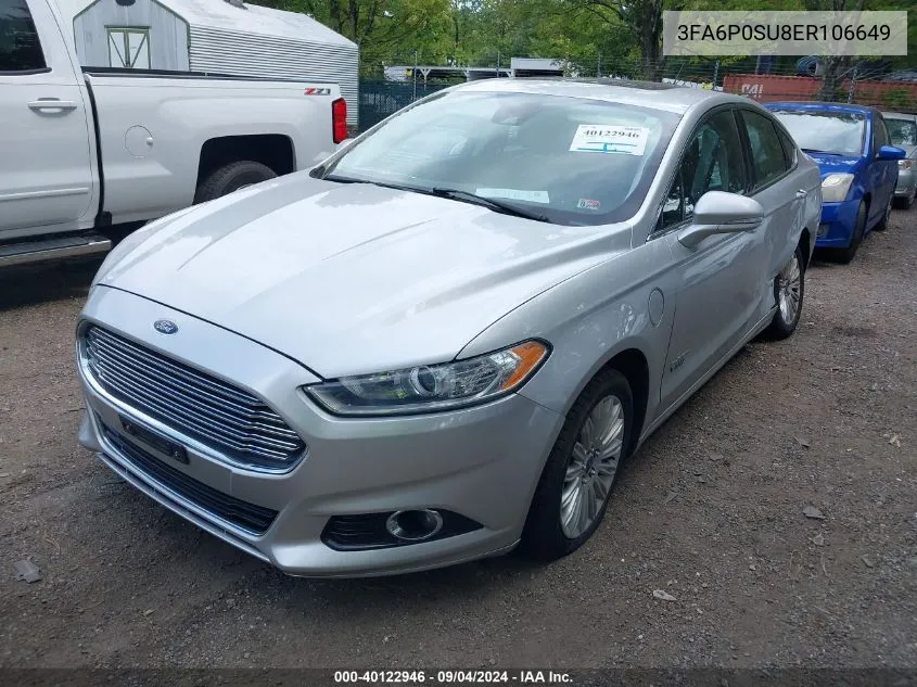 3FA6P0SU8ER106649 2014 Ford Fusion Titanium Phev