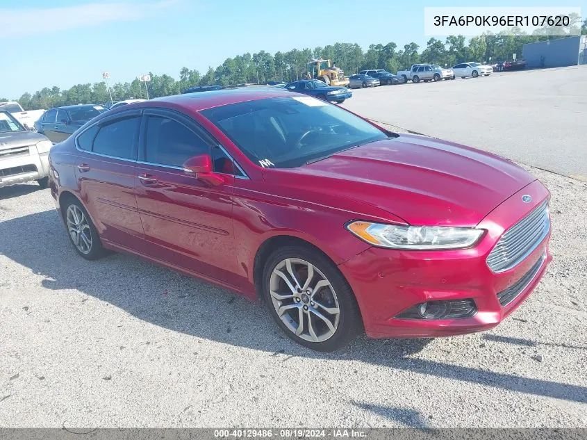 3FA6P0K96ER107620 2014 Ford Fusion Titanium