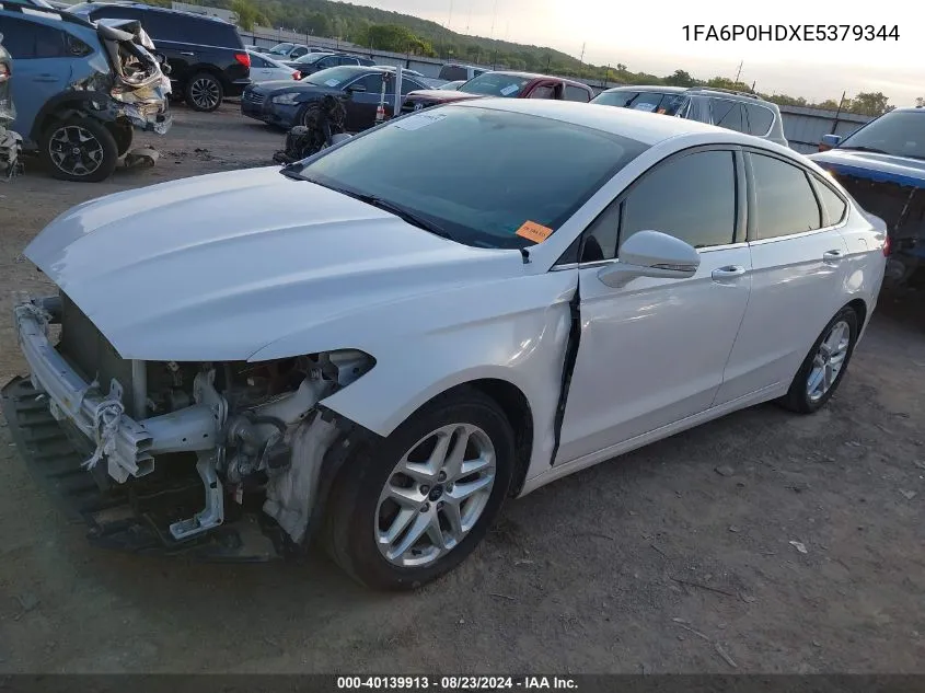 1FA6P0HDXE5379344 2014 Ford Fusion Se