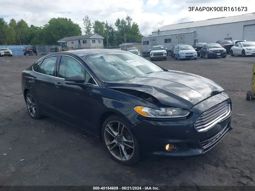 2014 Ford Fusion Titanium VIN: 3FA6P0K90ER161673 Lot: 40154609