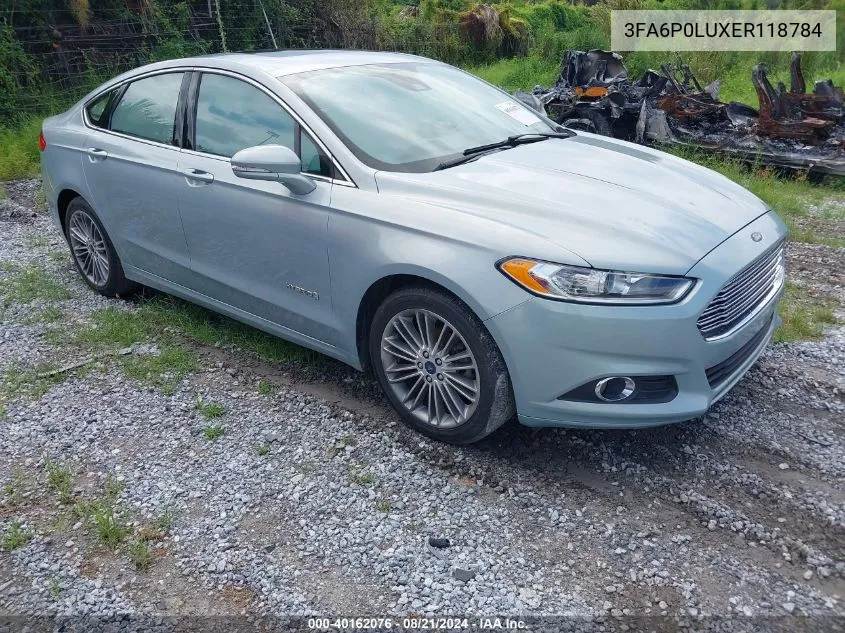 3FA6P0LUXER118784 2014 Ford Fusion Hybrid Se Hybrid