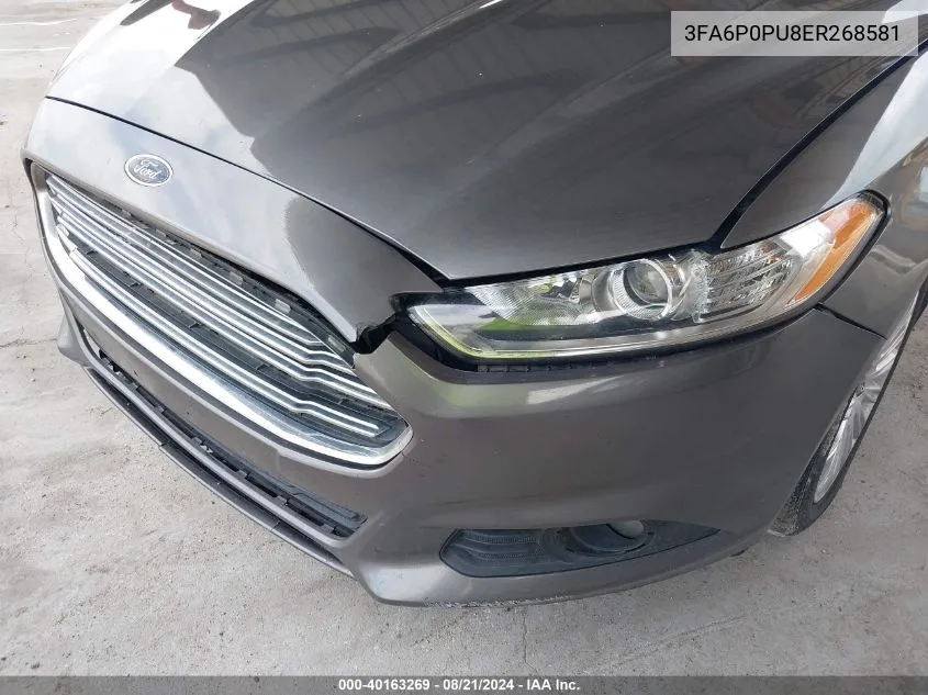 3FA6P0PU8ER268581 2014 Ford Fusion Energi Se Phev