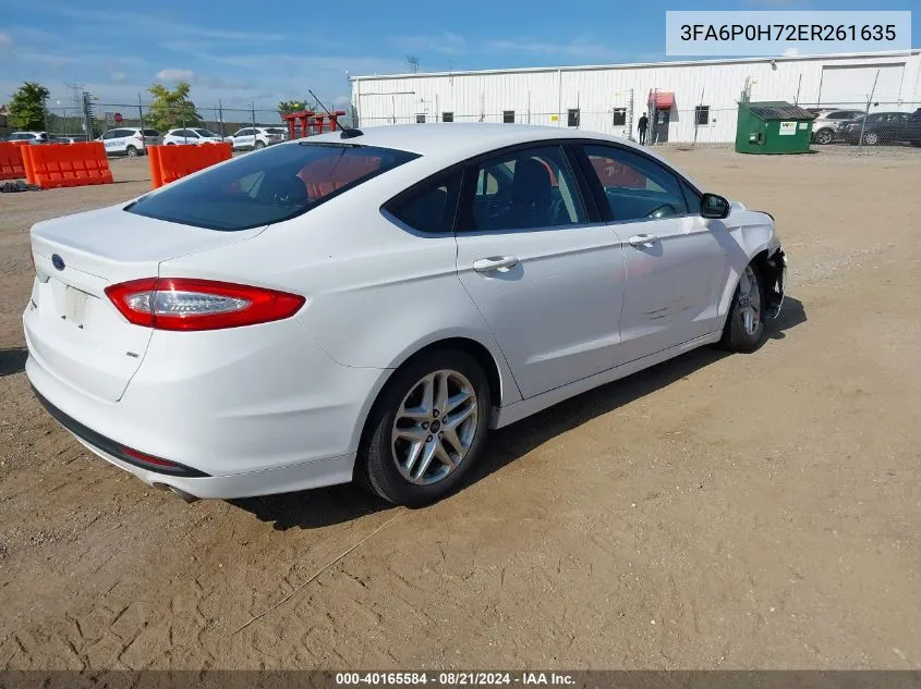 3FA6P0H72ER261635 2014 Ford Fusion Se