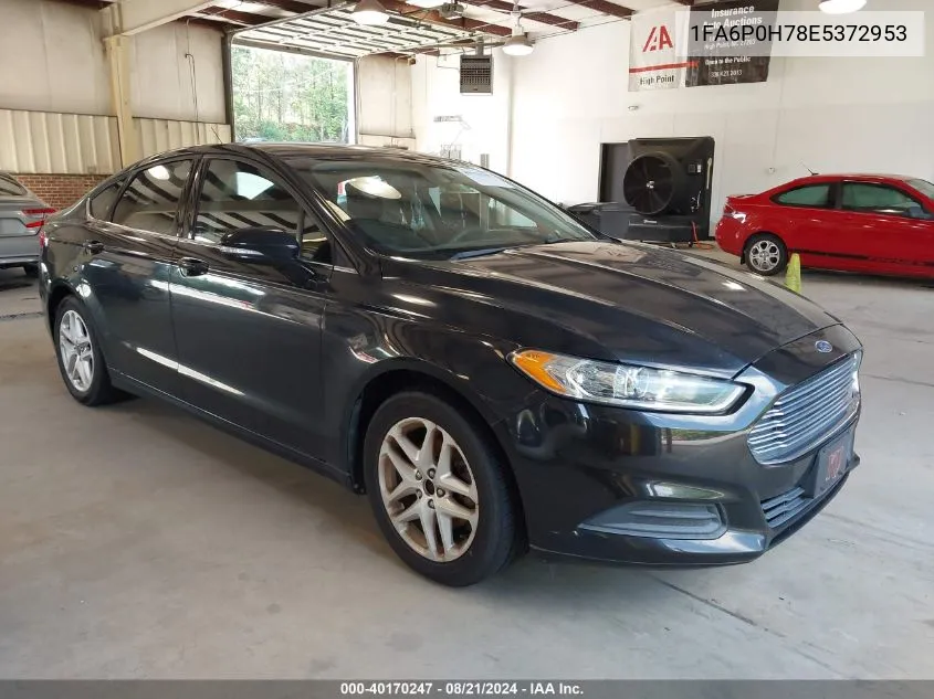 2014 Ford Fusion Se VIN: 1FA6P0H78E5372953 Lot: 40170247