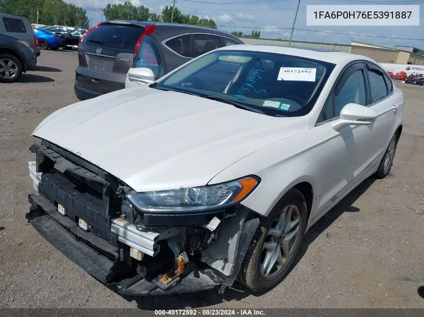 2014 Ford Fusion Se VIN: 1FA6P0H76E5391887 Lot: 40172592