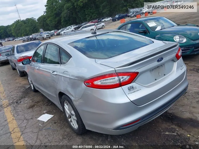 3FA6P0HD7ER349246 2014 Ford Fusion Se