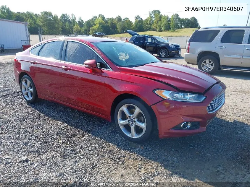 3FA6P0H97ER340607 2014 Ford Fusion Se