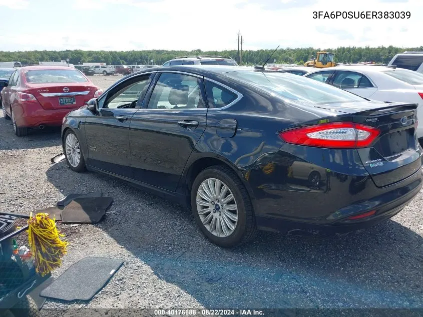 3FA6P0SU6ER383039 2014 Ford Fusion Energi Titanium