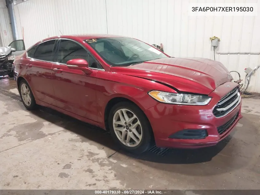 3FA6P0H7XER195030 2014 Ford Fusion Se