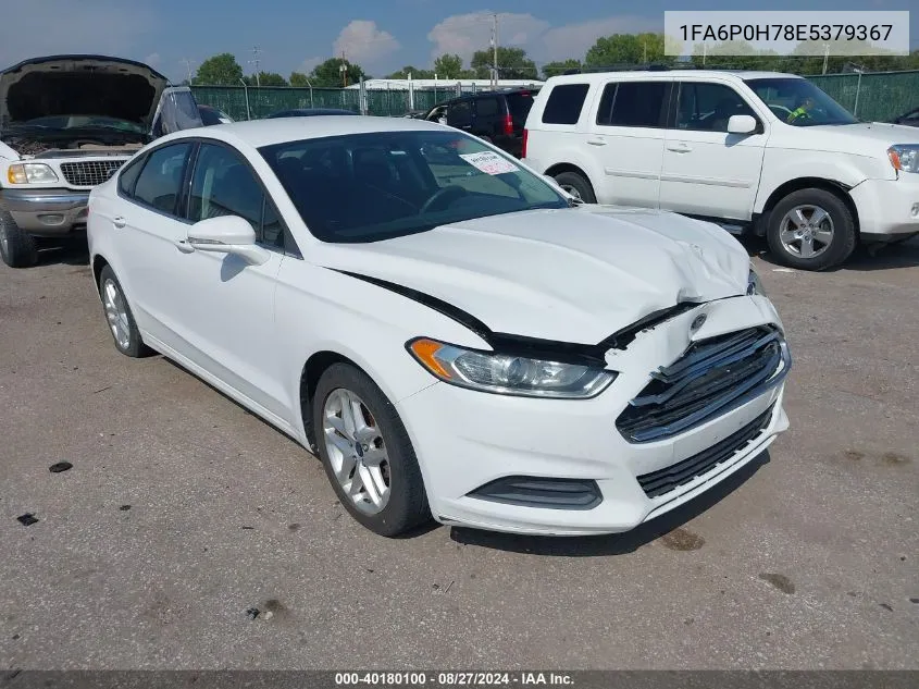 2014 Ford Fusion Se VIN: 1FA6P0H78E5379367 Lot: 40180100